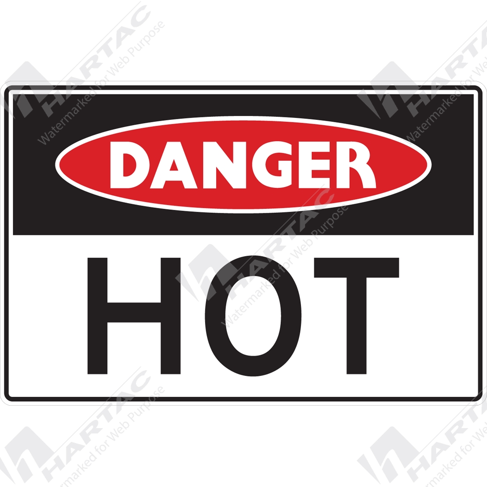 hot warning sign