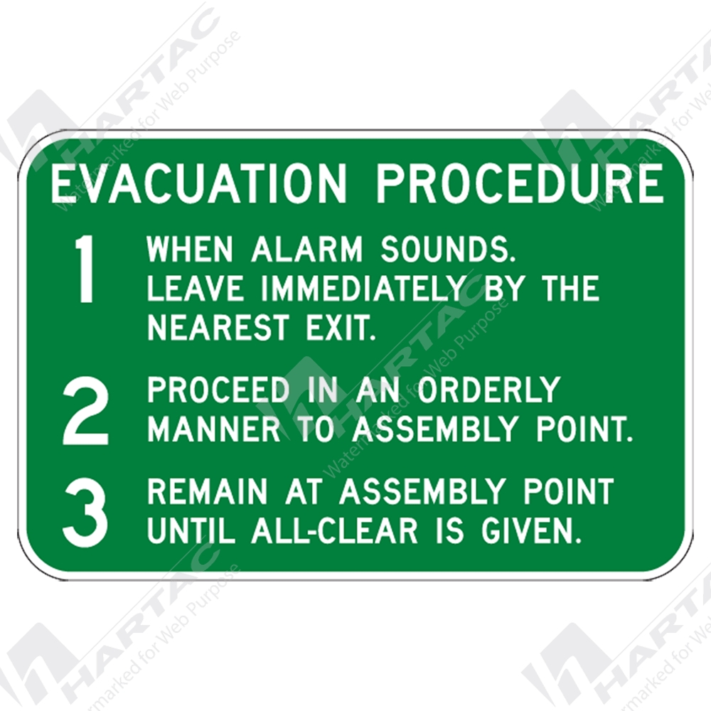 emergency information signs