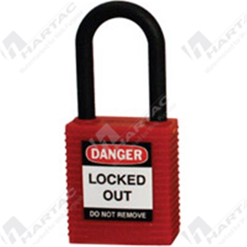 872386 - Brady Nylon Safety Padlock with 38mm Shackle Clearance Keyed ...