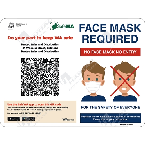 covid mask sign pdf