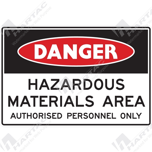 Admmitance Signs - Danger Sign Admittance Hazardous Materials Area 