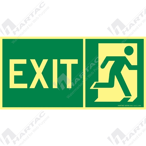 Directions Signs - Marine Sign Directions Exit + Running Man Right On ...