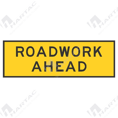 Temporary Signs Roadwork Ahead Box Edge Frame Ref CL 1 Company