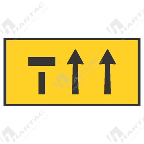 Temporary Signs Lane Status 3 Lanes Left Lane Closed Box Edge