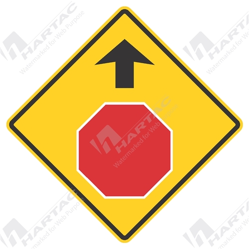 Warning Signs - Stop Sign Ahead Aluminium Reflective Class 1 - Company 