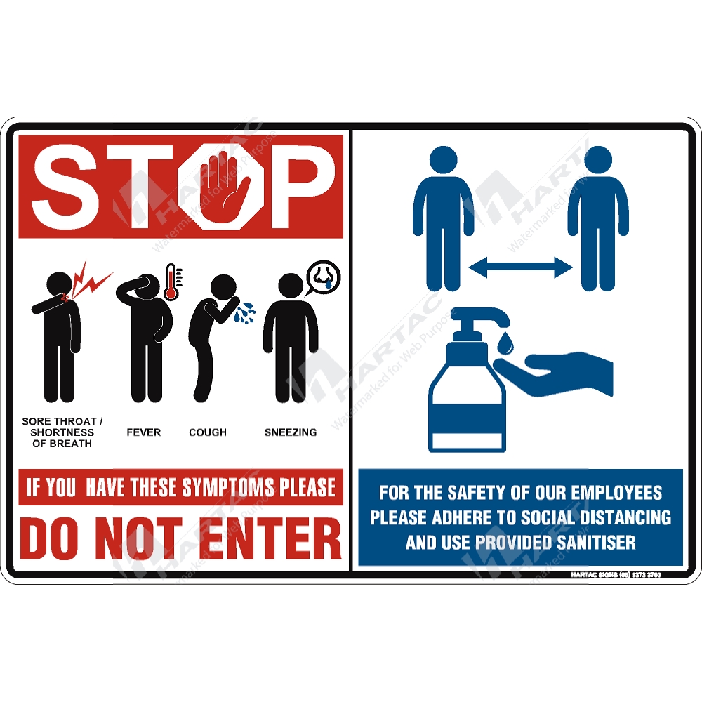 HS11725-3 - Coronavirus (COVID-19) Health Warning 