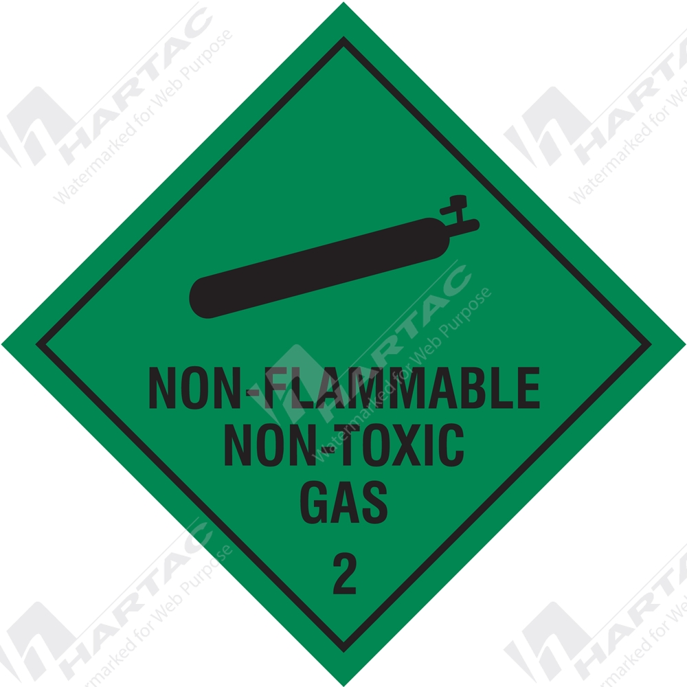 Hazardous Goods Labels Placards Hazchem Sign Hgl Non Flammable