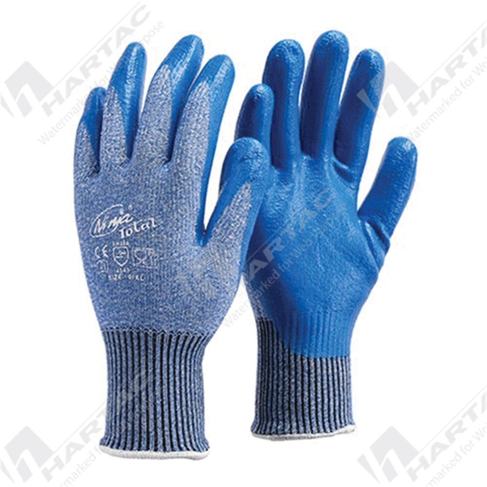 Cut Resistant Gloves - Ninja Total Shallow Nitrile Dip Dyneema (Cut ...